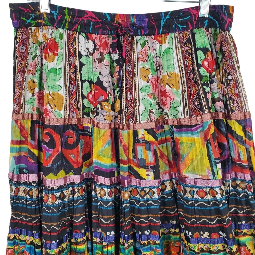 TravelSmith Purple and Blue Maxi Skirt. PL. C0044 - Picture 2 of 9